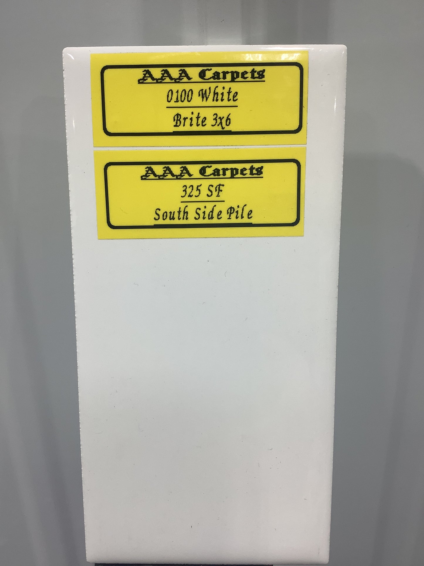 0100 White Brite 3x6 Subway Tile