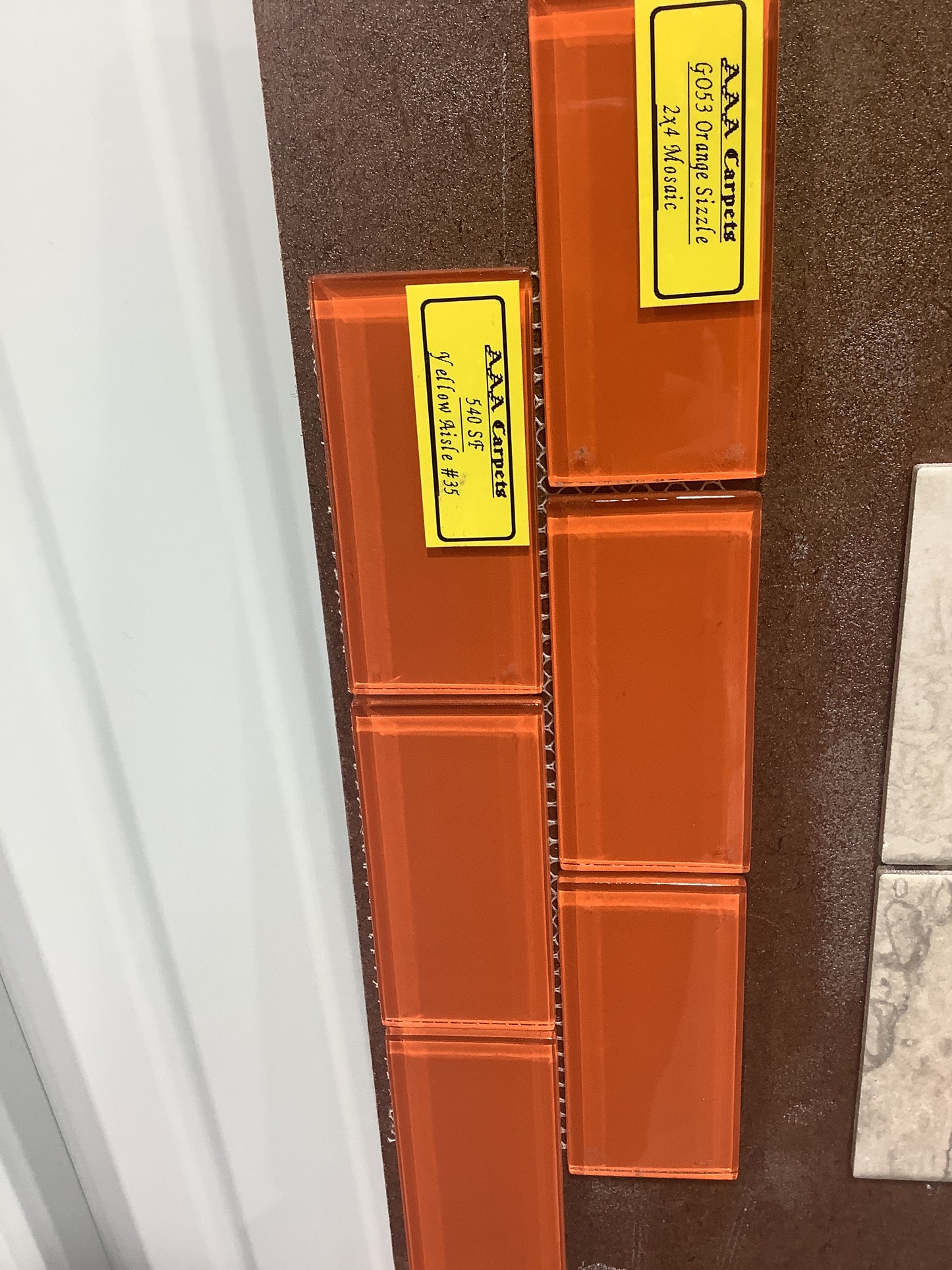 G053 Orange Sizzle 2x4 Mosaic
