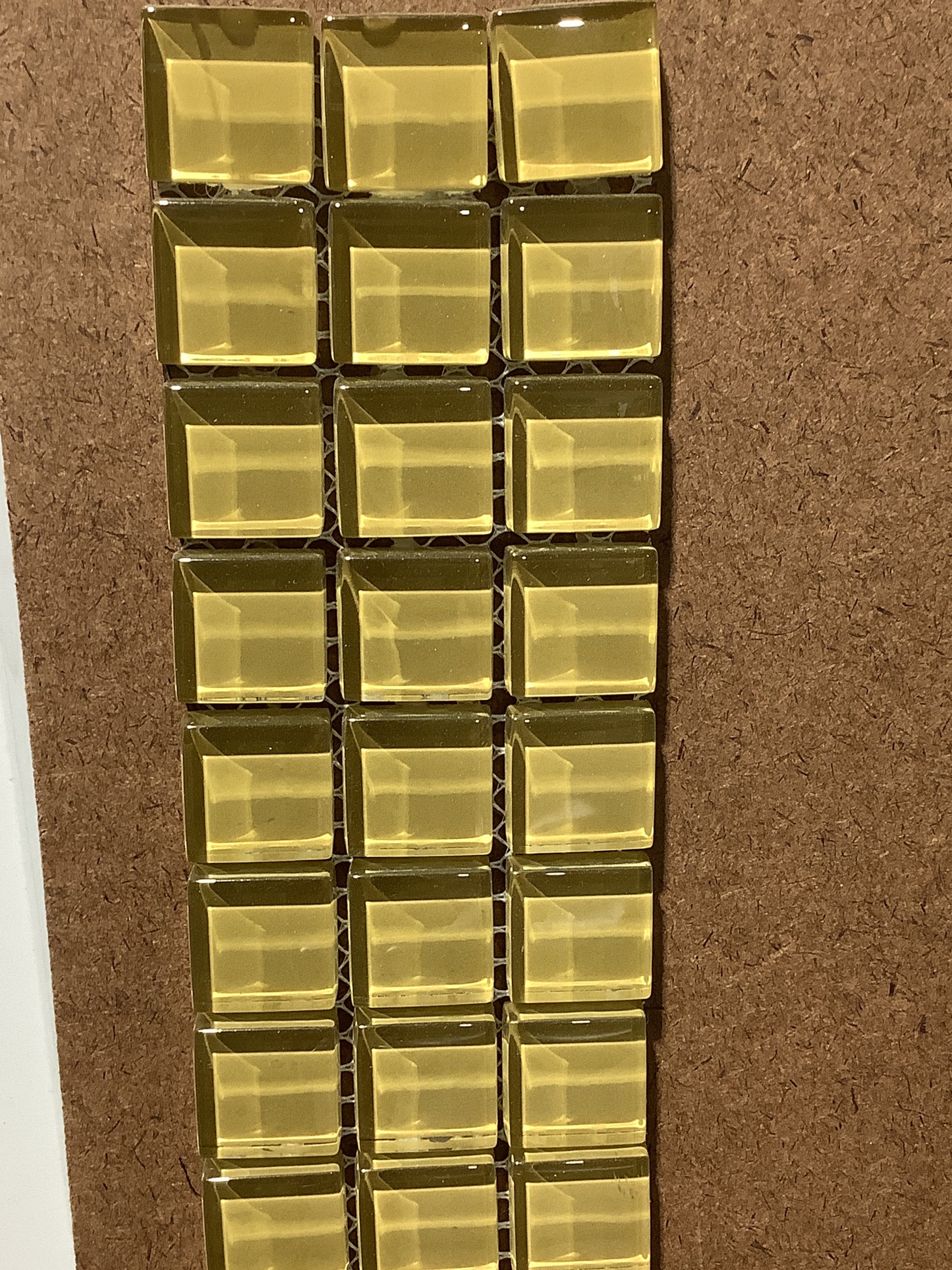 Wheat 1x1 Glass Mosaic