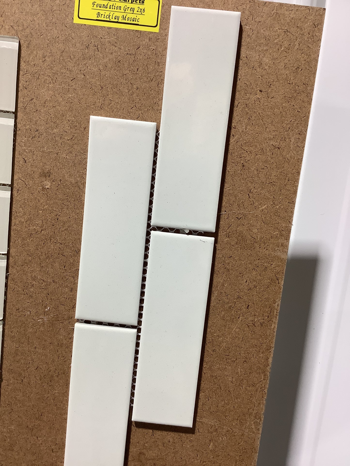 Foundation Grey 2x6 Bricklay mosaic
