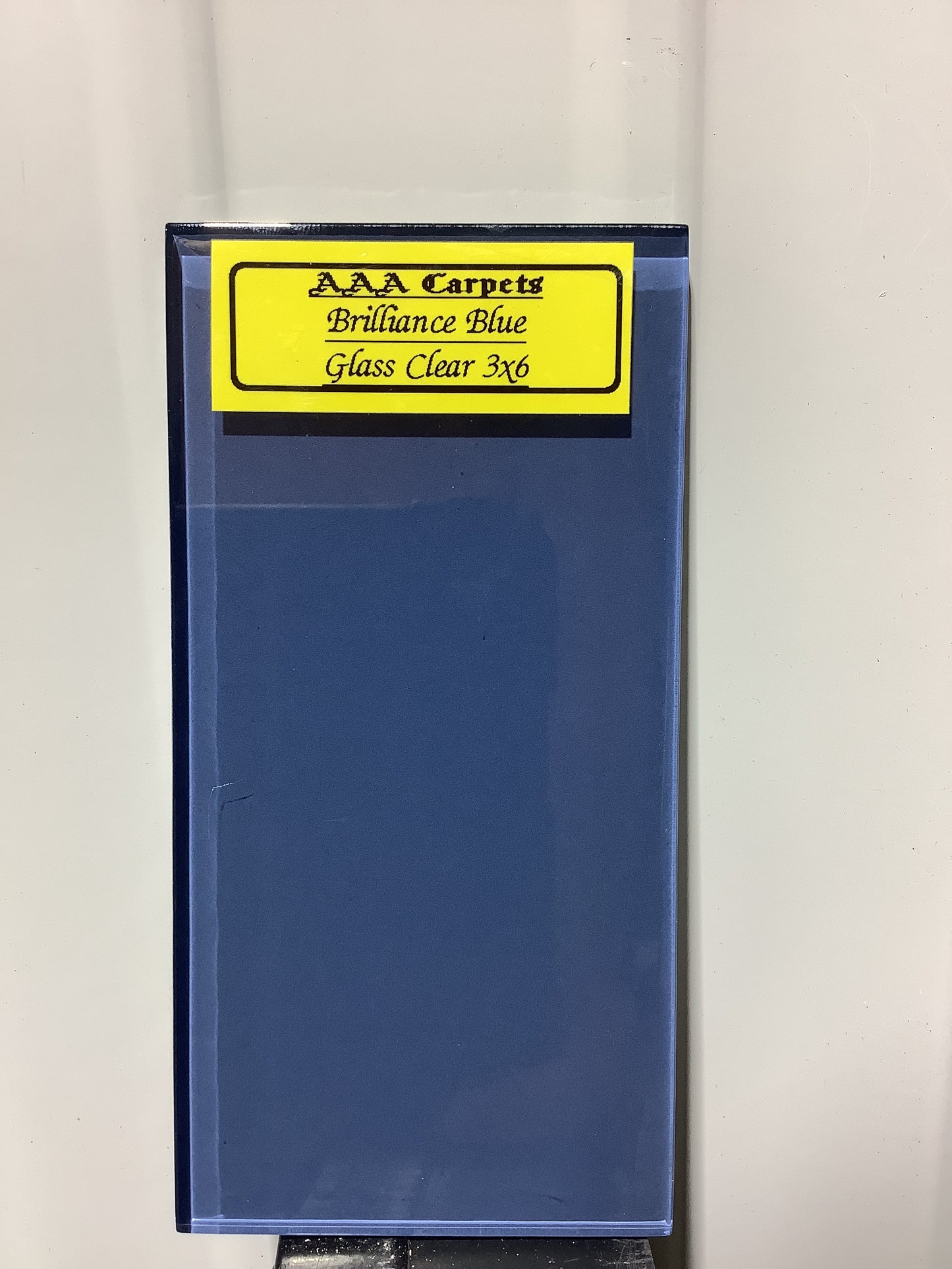 Brilliance Blue Glass Clear 3x6