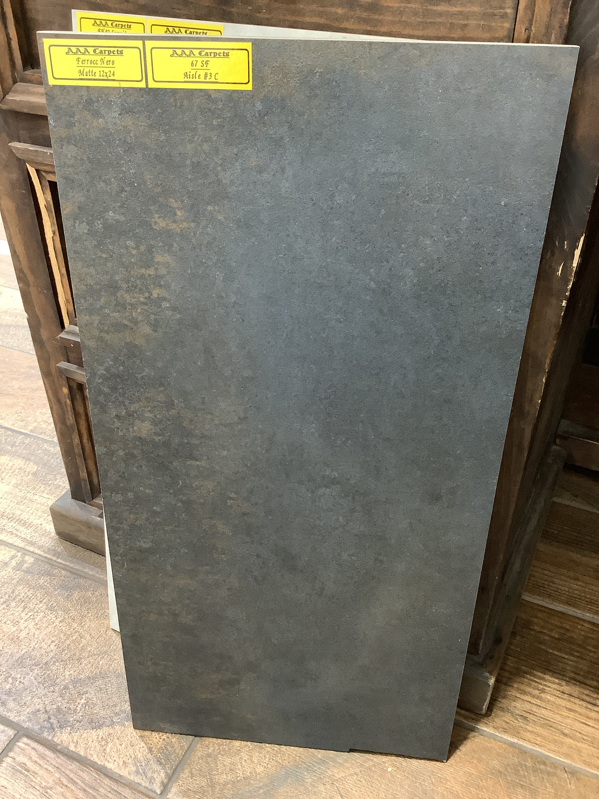 Ferrocc Nero Matte 12x24