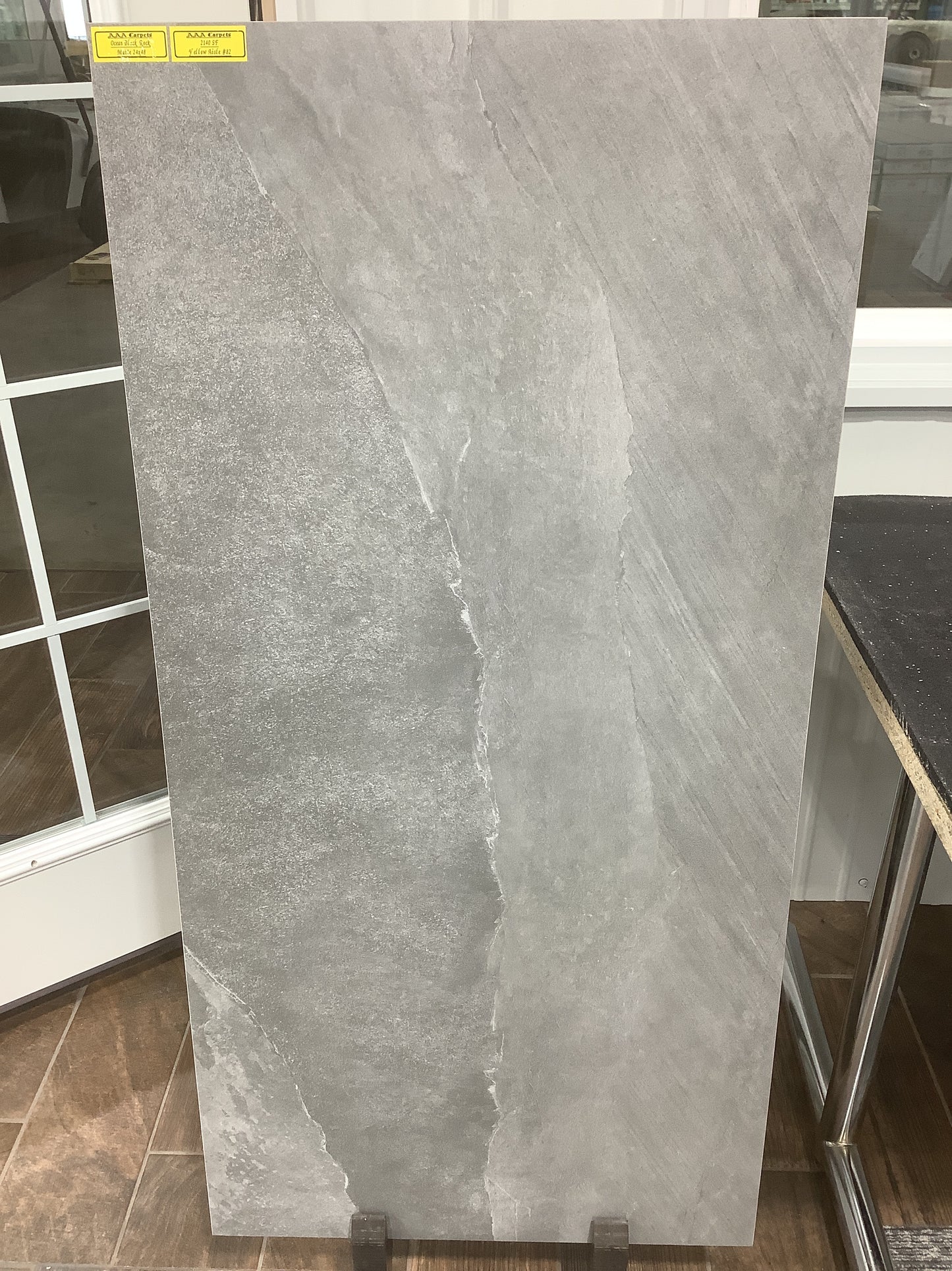 Ocean Black Rock Matte 24x48 Tile