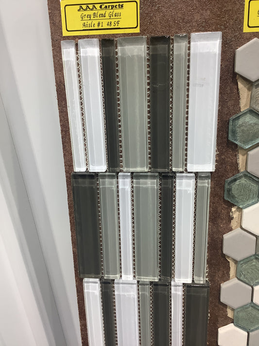 Grey Blend Glass Mosaic