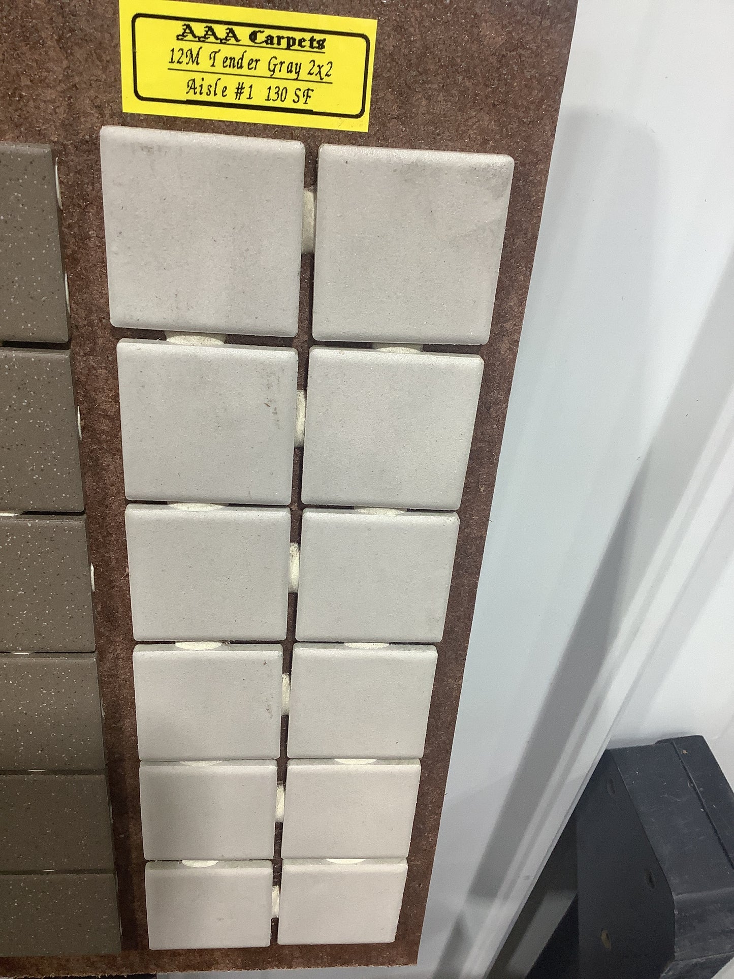 12M Tender Gray 2x2 Tile Mosaic