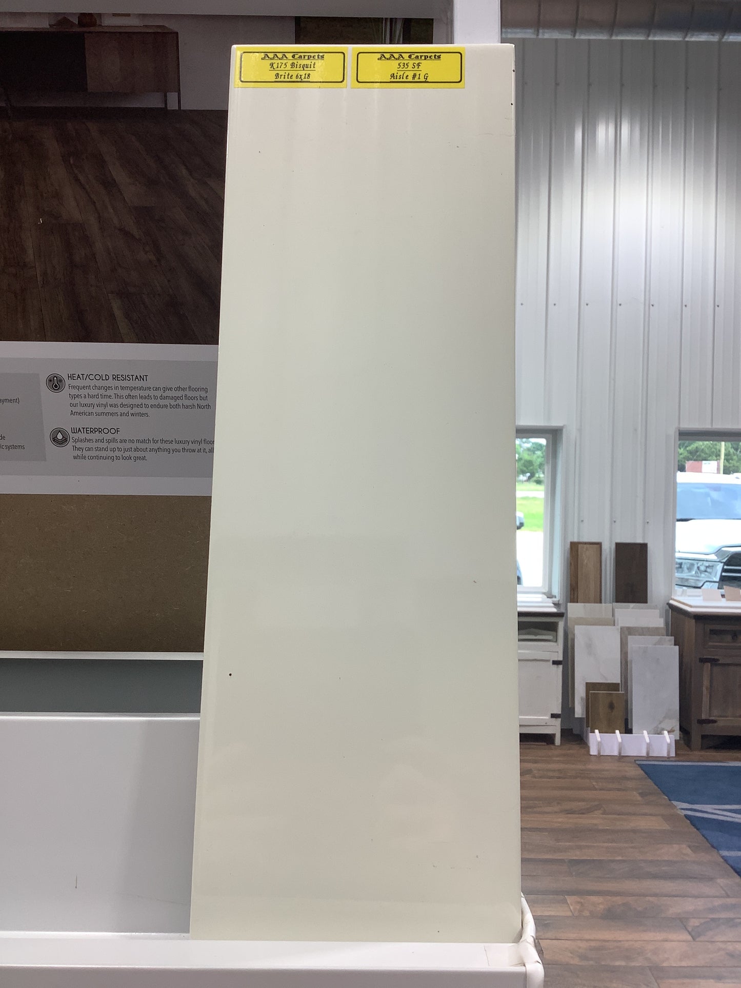 K175 Bisquit Brite 6x18 Tile