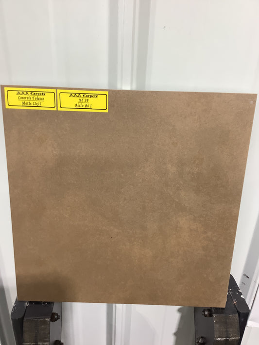 Concrete Tobacco Matte 12x12 Tile