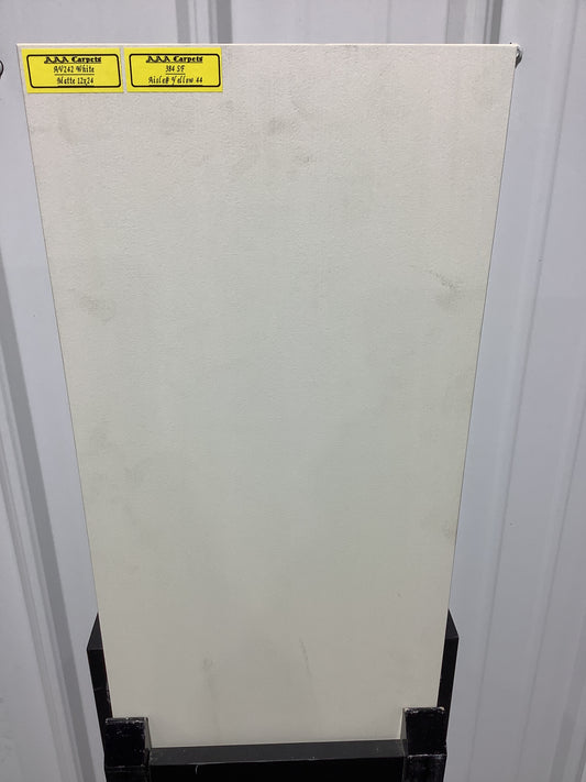 AV242 White matte 12x24