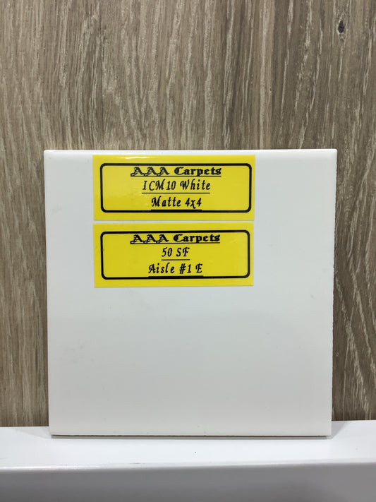 ICM10 White Matte 4x4