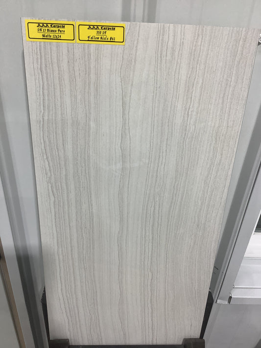 SN13 Bianco Puro Matte 12x24 Tile