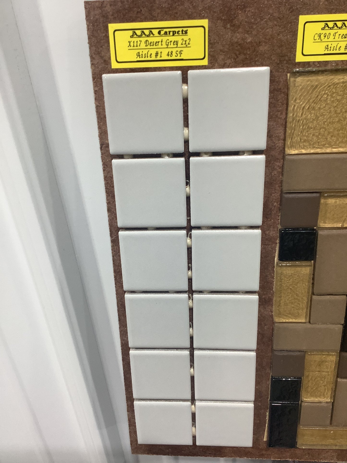 X117 Desert Grey 2x2 Square Tile Mosaic