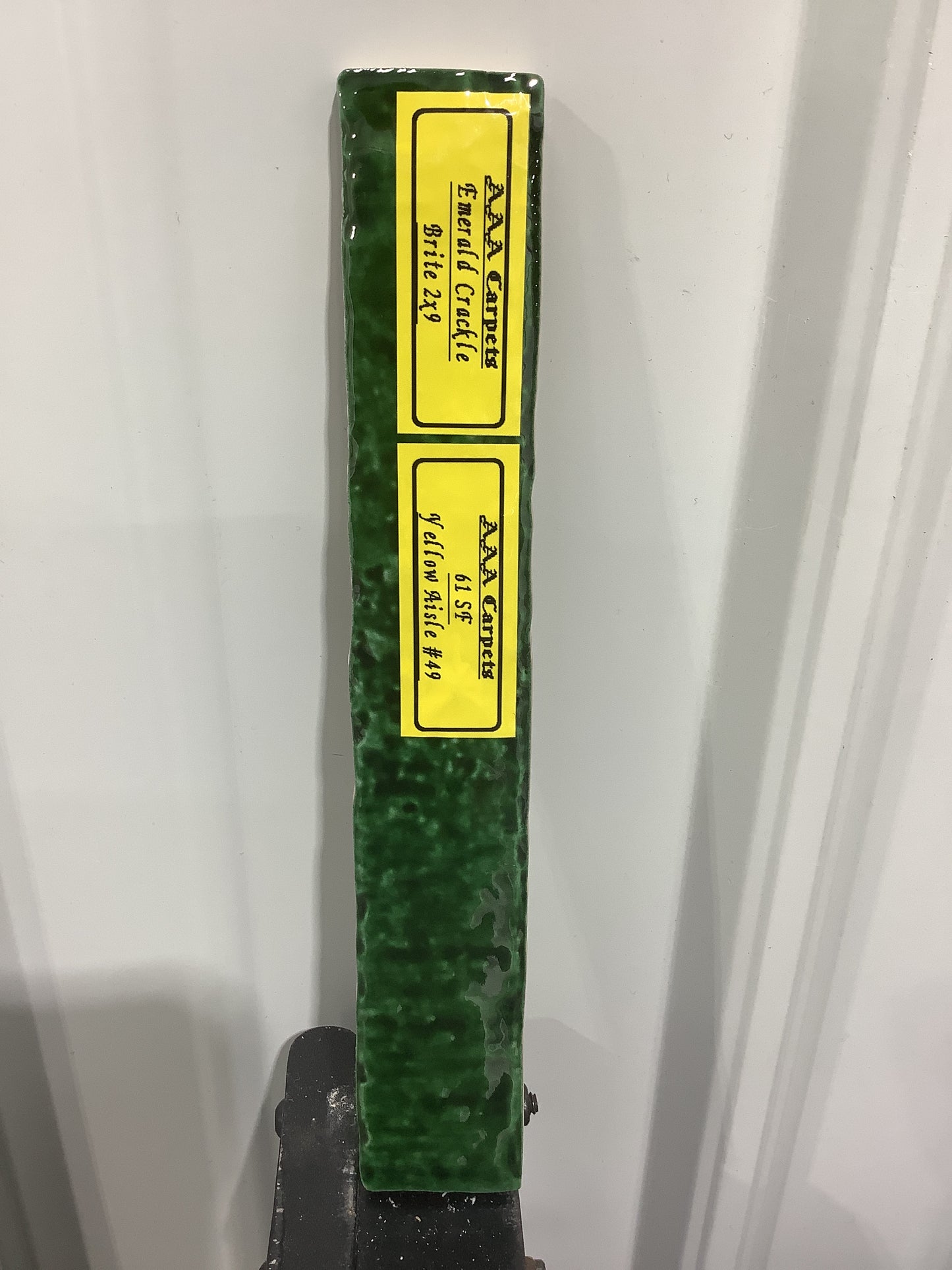 Emerald Crackle Brite 2x9