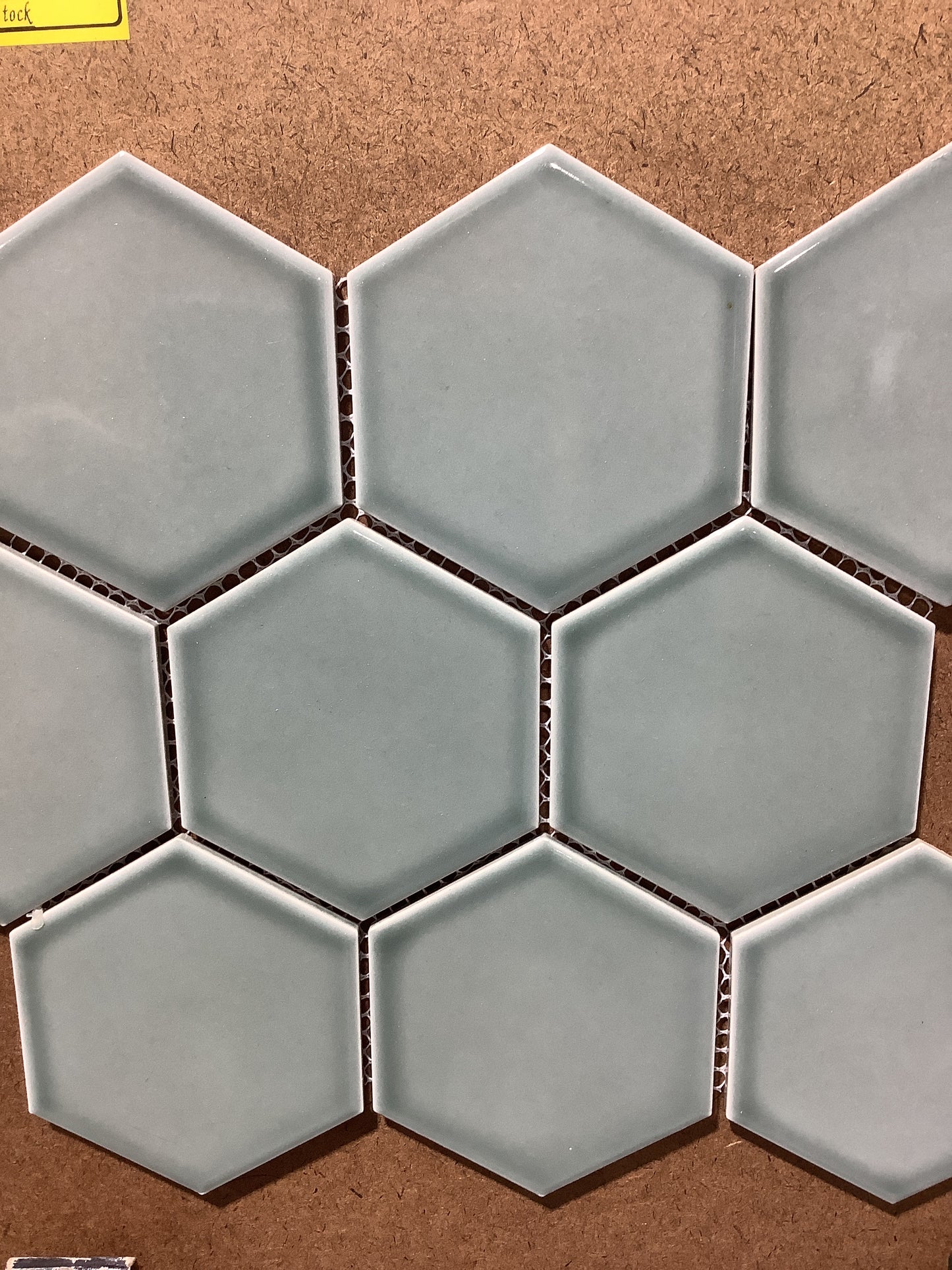 Sage 4x4 Hex Polished Mosaic