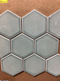 Sage 4x4 Hex Polished Mosaic