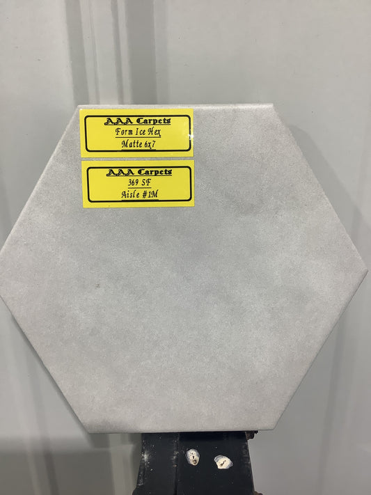 Form Ice Hex Matte 6x7  Tile