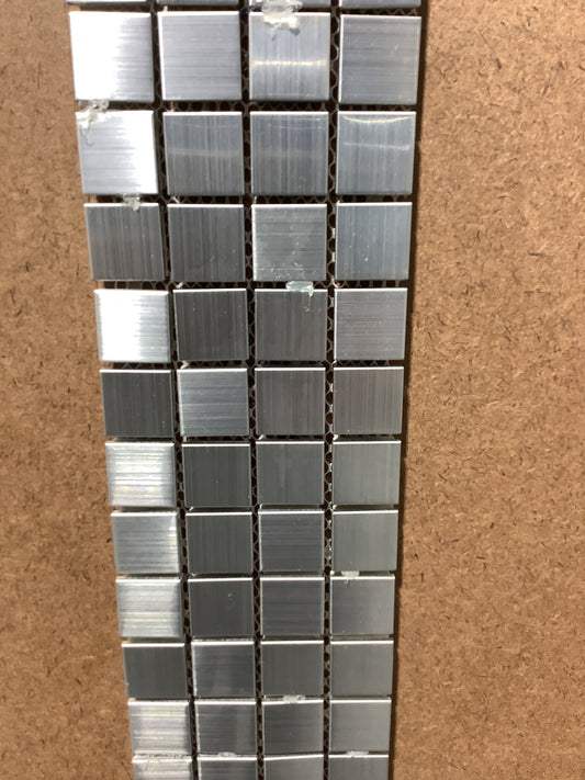 Inox 1x1 Glass Mosaic