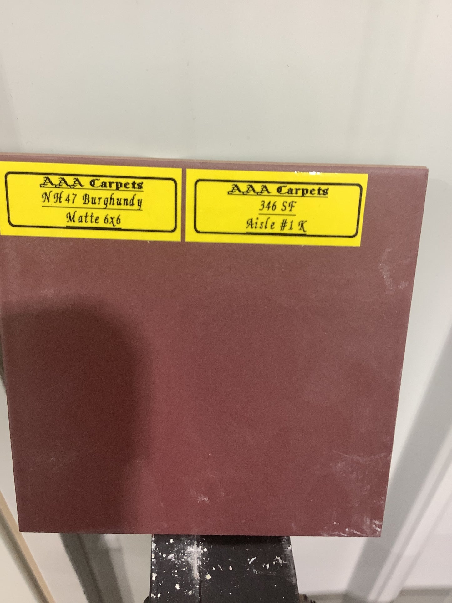 NH47 Burghundy Matte 6x6 Tile