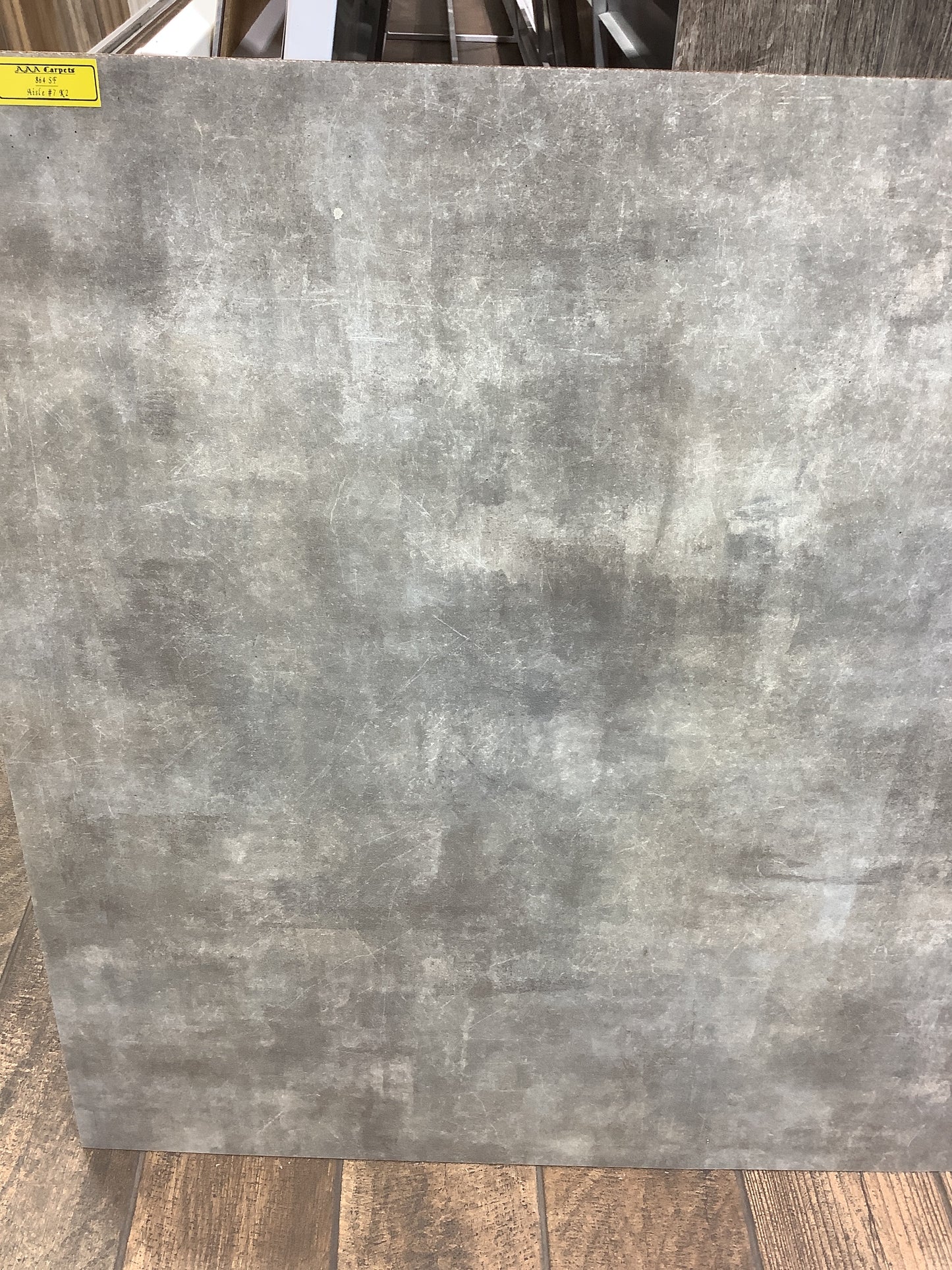 POL144 Polished Concrete 36x36 Glue Down Vinyl Plank
