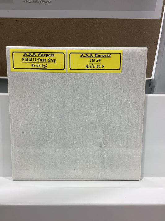 EMM13 Emma Gray Brite 6x6 Tile