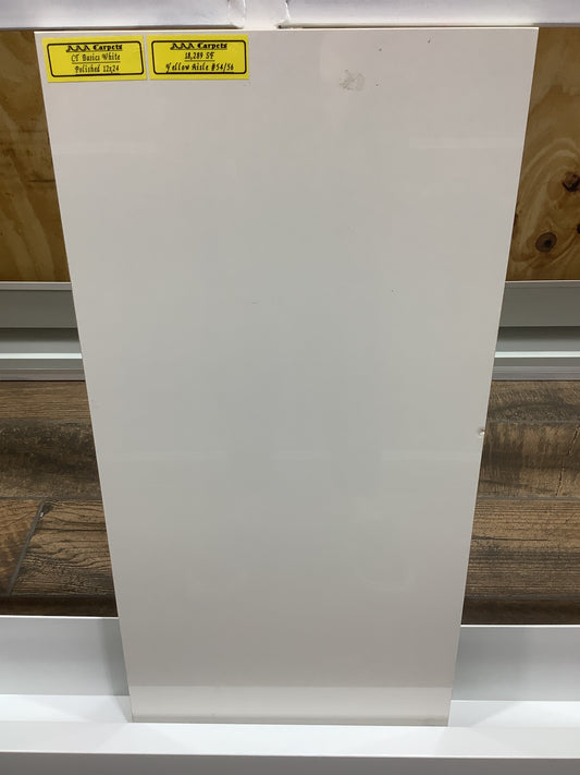 CT Basics White Polished 12x24