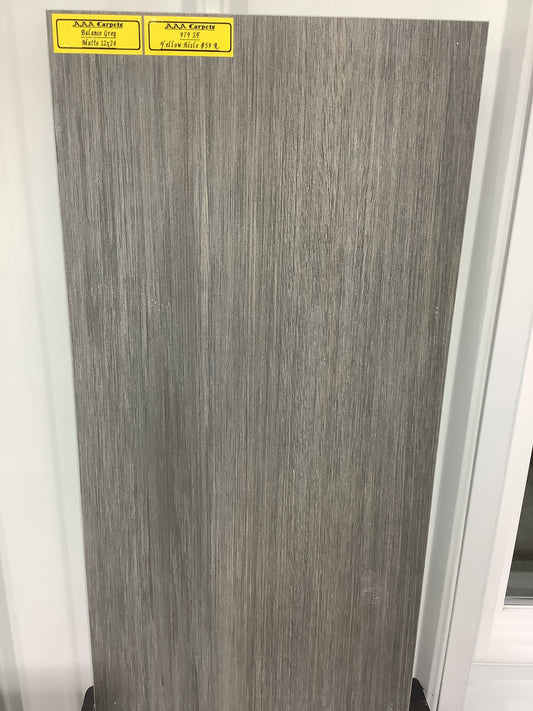 Balance Grey Matte 12x24 Tile