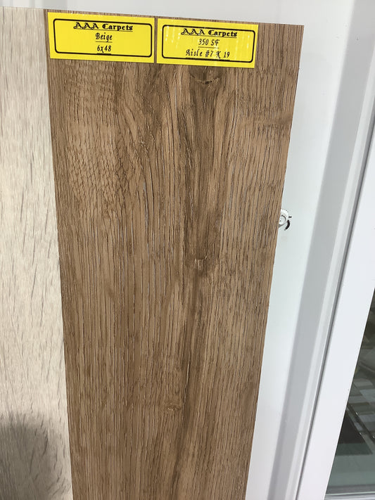 Beige 6x48 Glue Down Plank