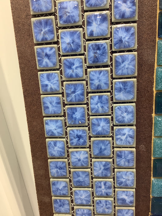 Crystal Blue square Mosaic