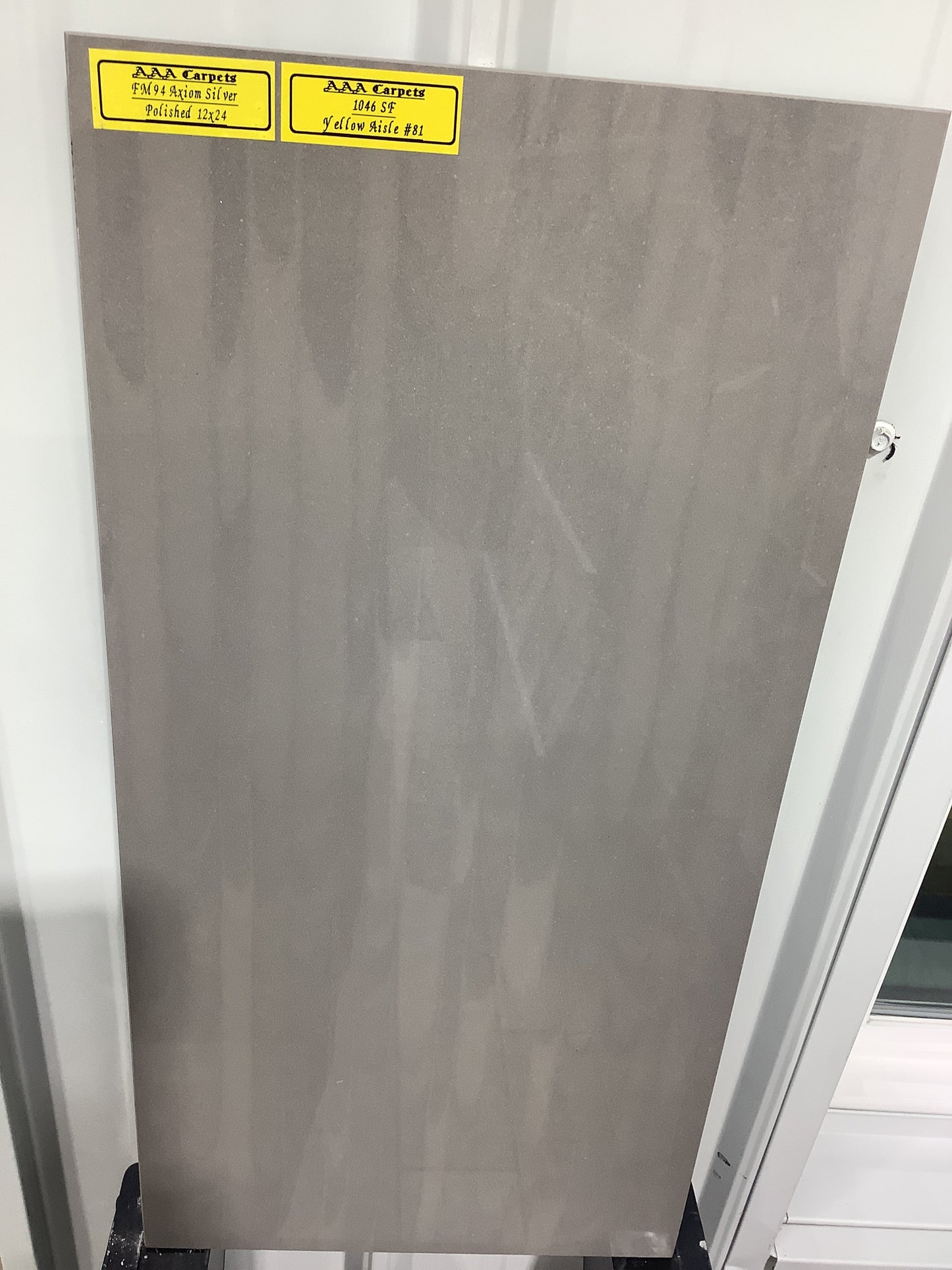 FM94 Axion Silver Polished 12x24