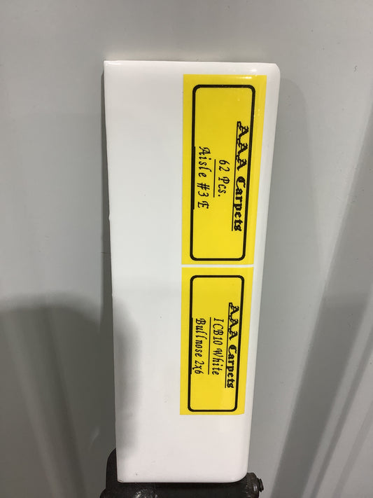 ICB10 White bullnose 2x6 flat
