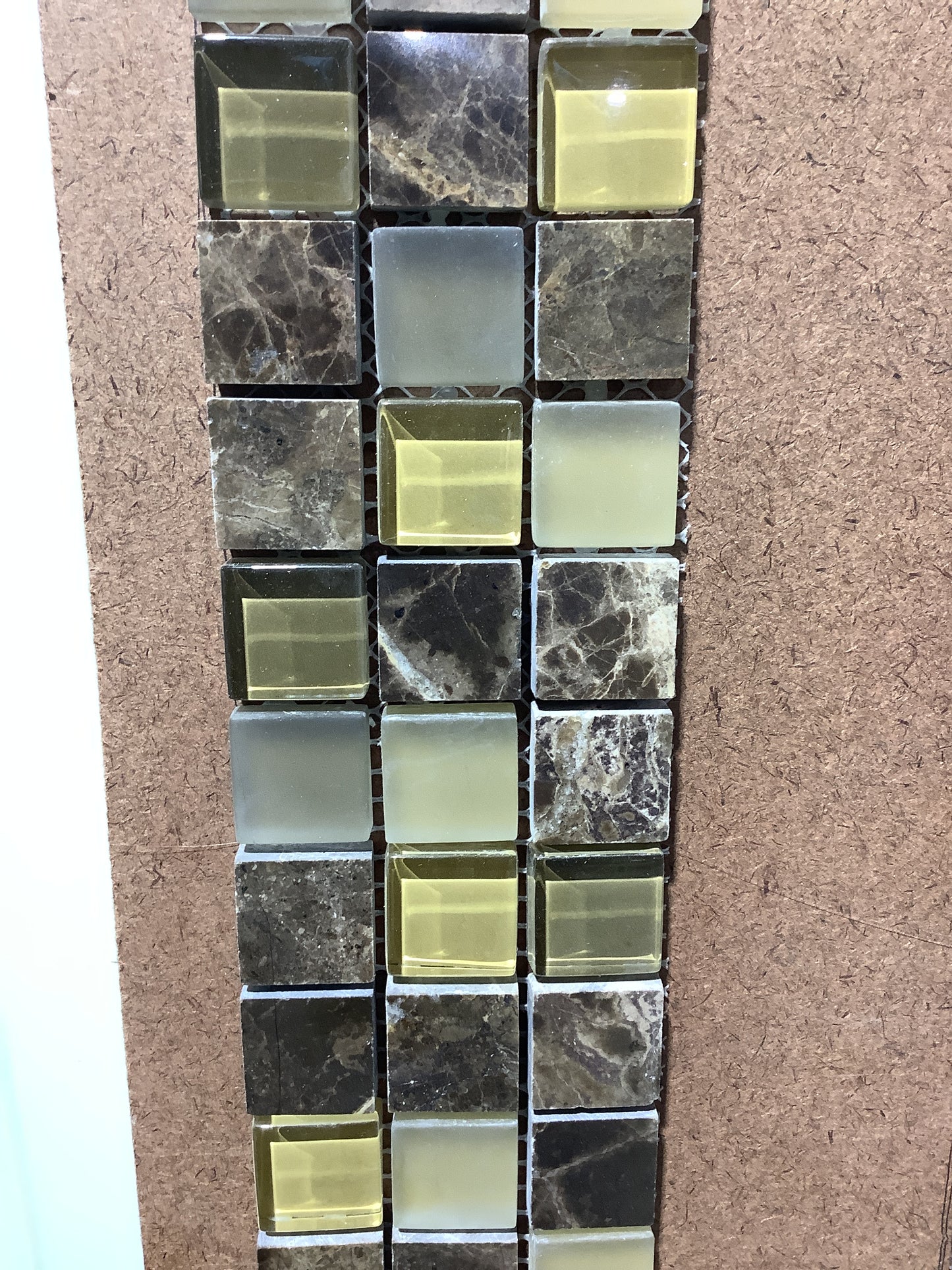 Golden Emp 1x1 Stone Glass Mosaic