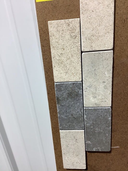 Limestone Mixage Matte 2x4 Mosaic