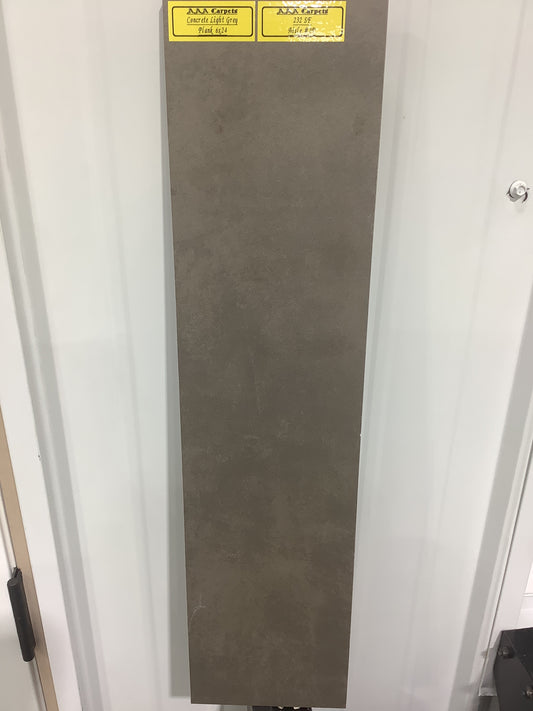 Concrete Light Grey Plank 6x24