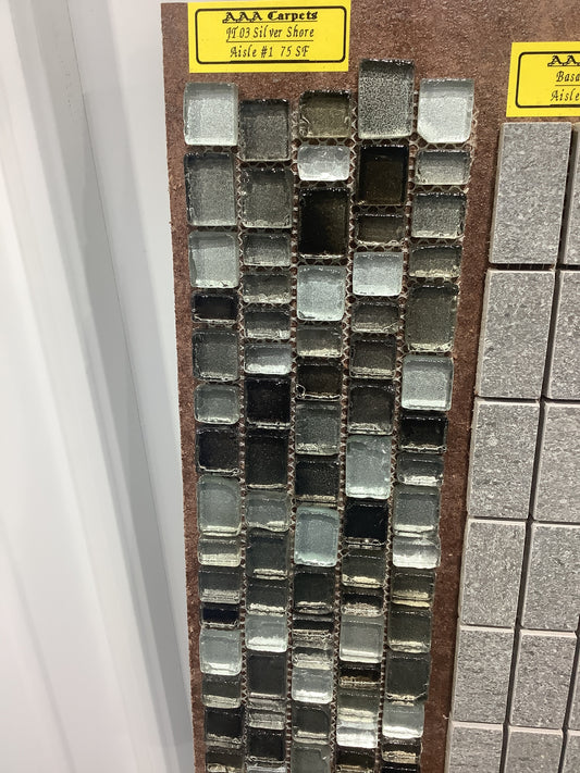 JT03 Silver Shore Glass Mosaic