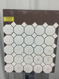 #6501 Matte White hex/square mosaic