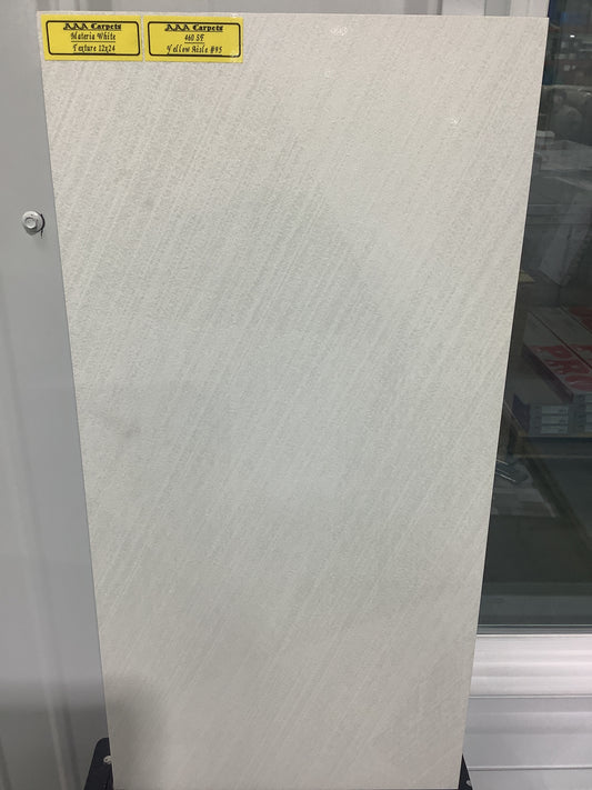 Materia White Texture 12x24 tile