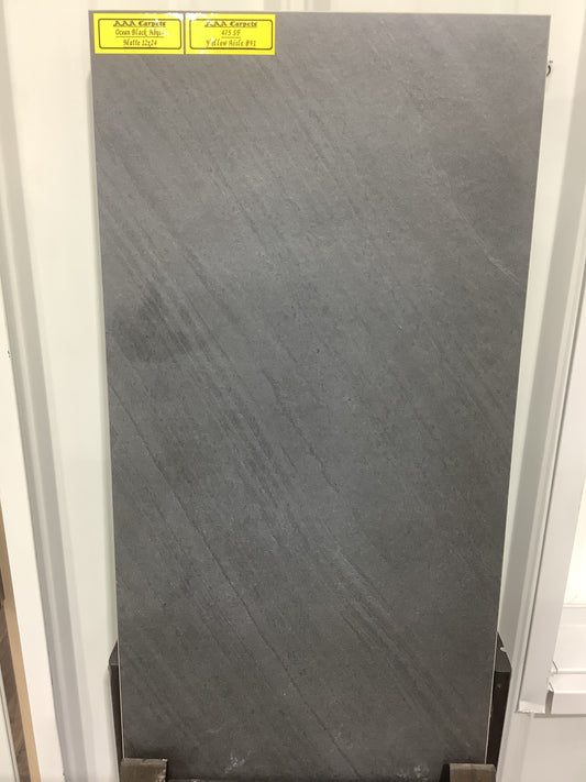 Ocean Black Abyss Matte 12x24 Tile