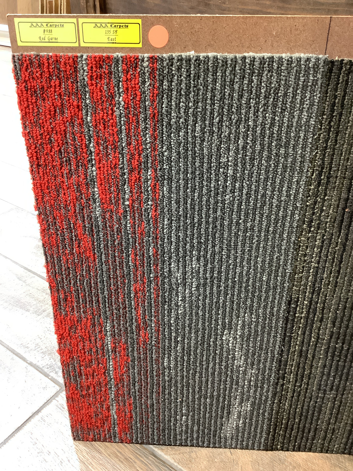 #988 Red Game Carpet Square