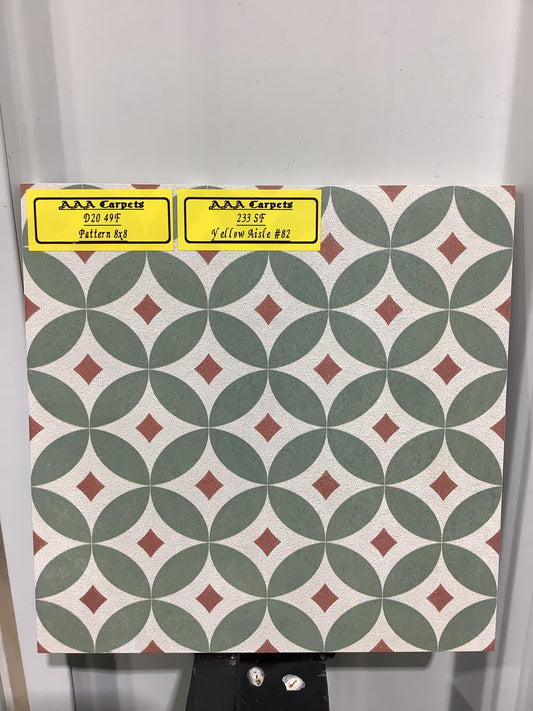 D20 49F Pattern 8x8 Square Tile