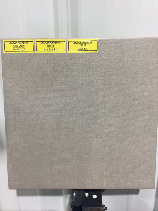 KC03 Greige Matte 12x12 Tile