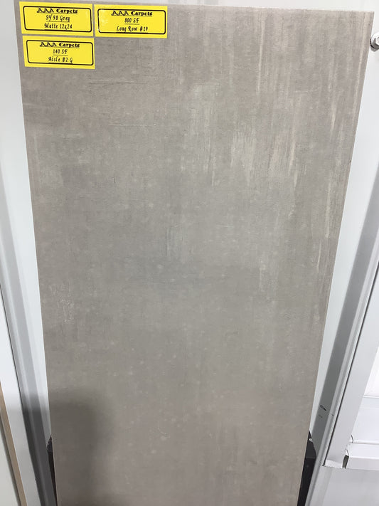 SY98 Grey Matte 12x24 Tile