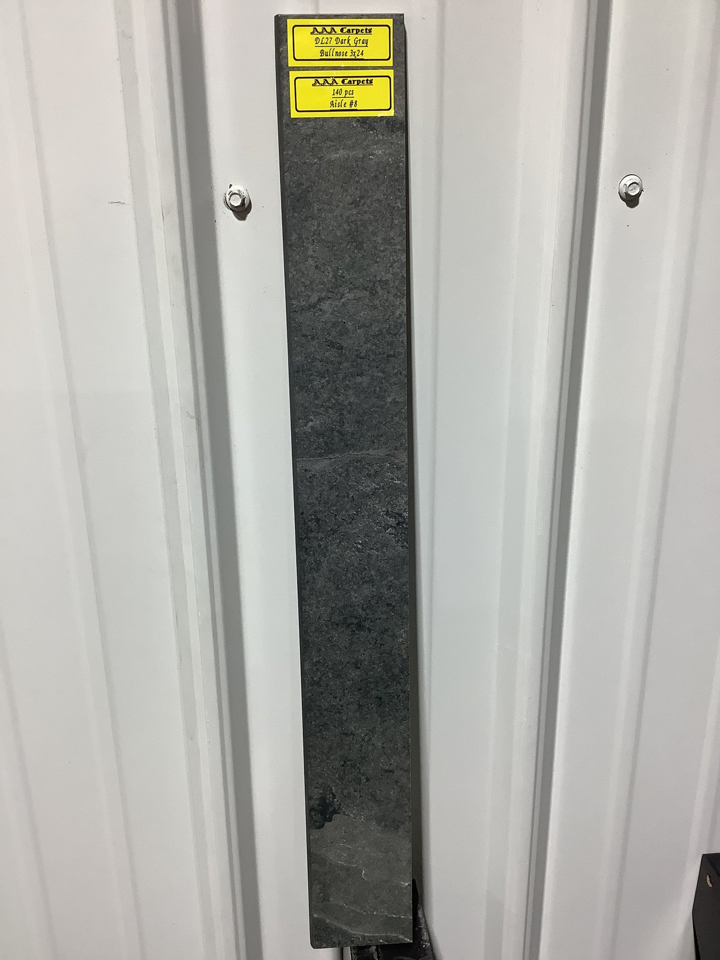 DL27 Dark Gray Bullnose 3x24