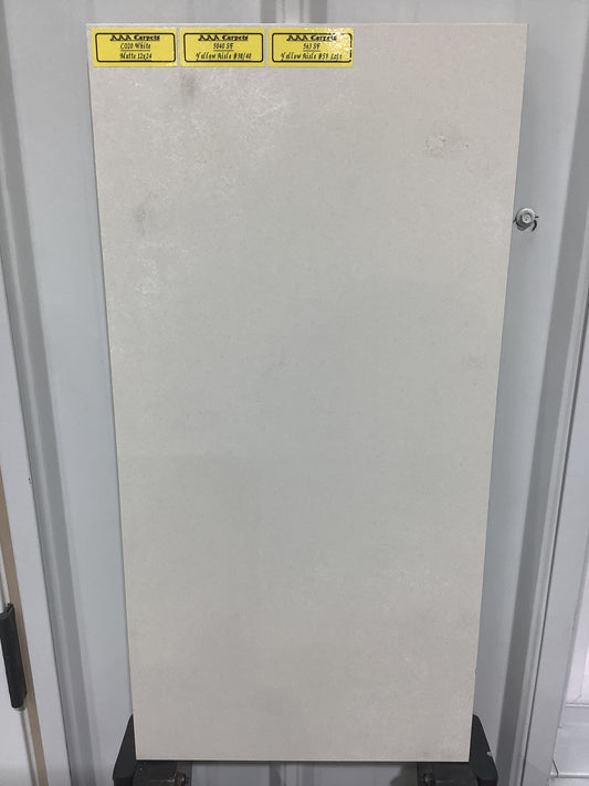 C020 White Matte 12x24 Tile