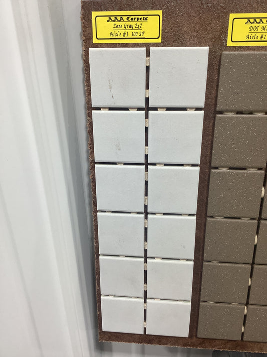 Zone Gray 2x2 Square mosaic