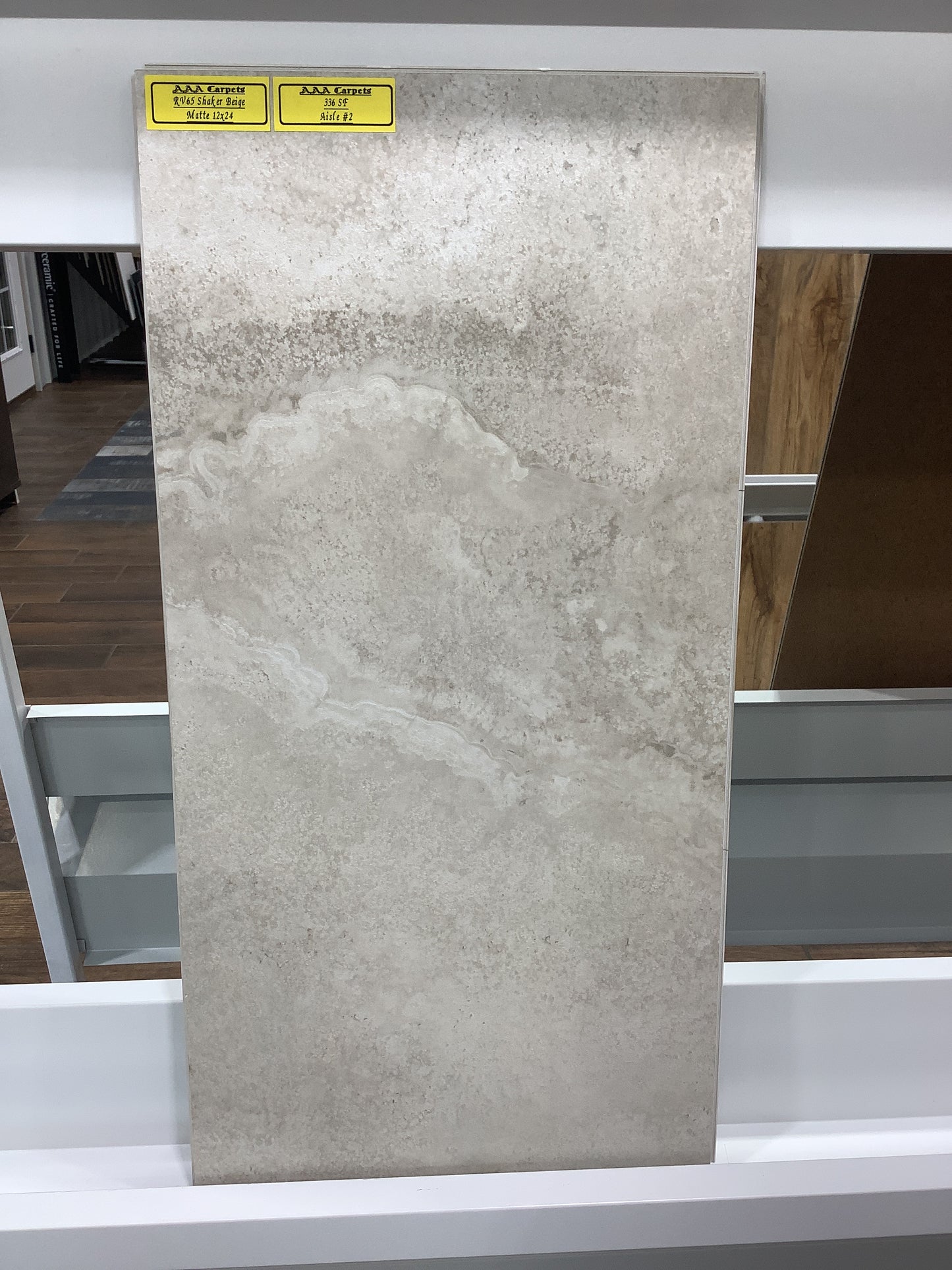 RV65 Shaker Beige Matte 12x24 Click Lock Tile