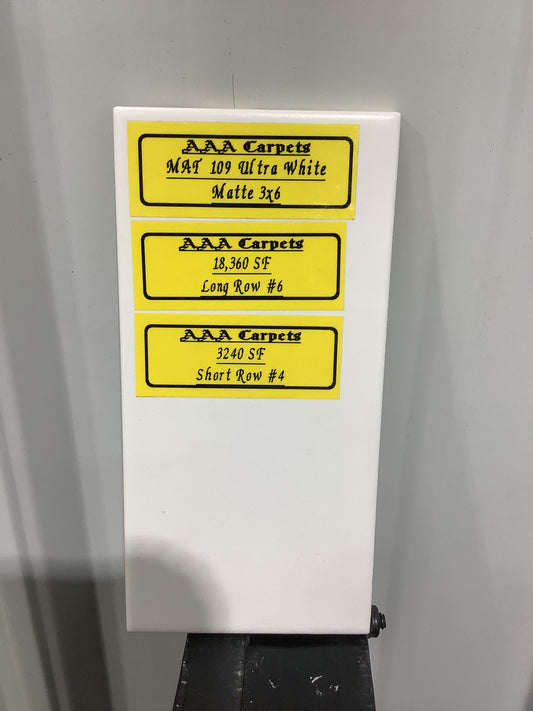 MAT 109 Ultra White Matte 3x6 Subway Tile