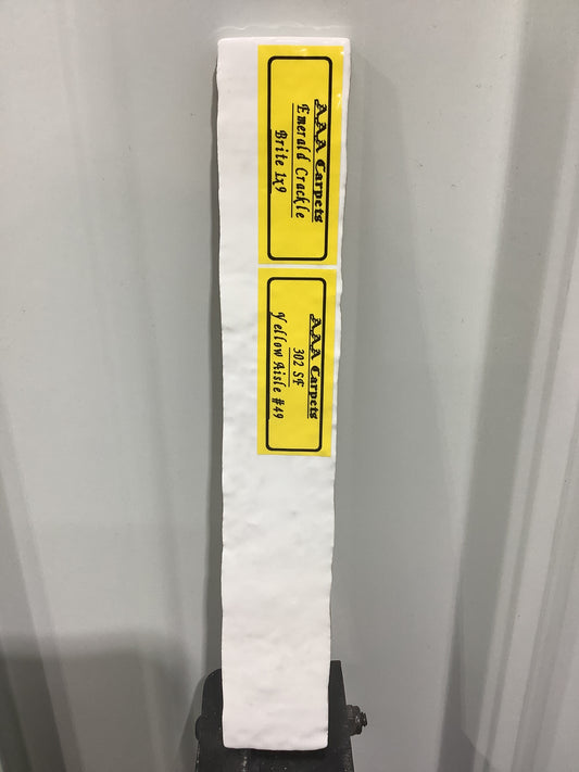 Emerald Crackle Brite 1x9 Tile