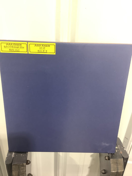 Retro B Midnight Blue Matte 12x12