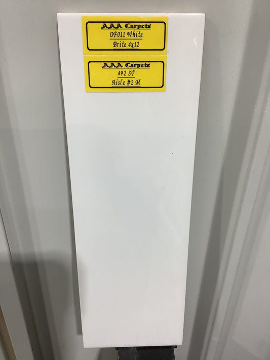 OF011 White Brite 4x12