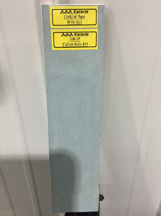 Crackled Aqua Brite 3x12