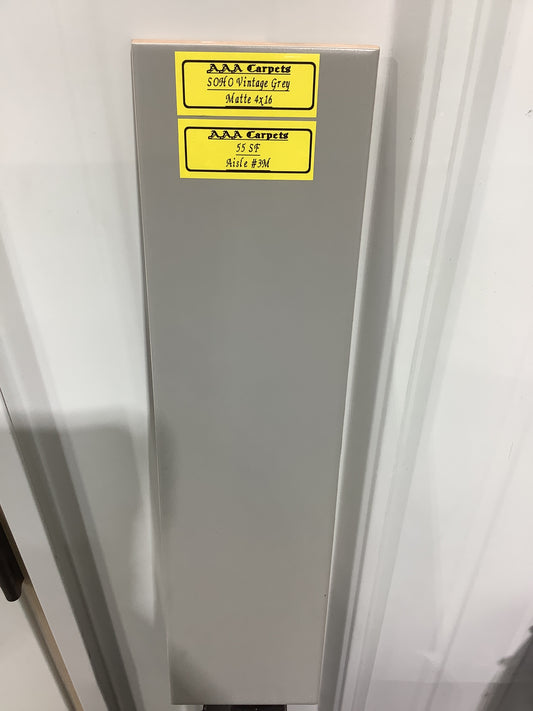 Soho Vintage Grey Matte 4x16